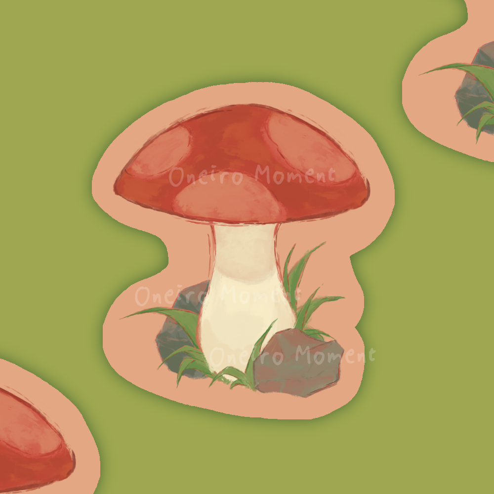 Little Mushroom Moment – Vinyl Sticker 🍄🌿