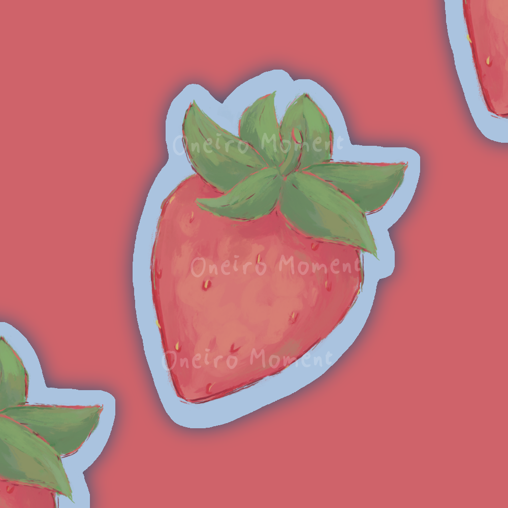 Sweet as Can Be – Strawberry Vinyl Sticker 🍓