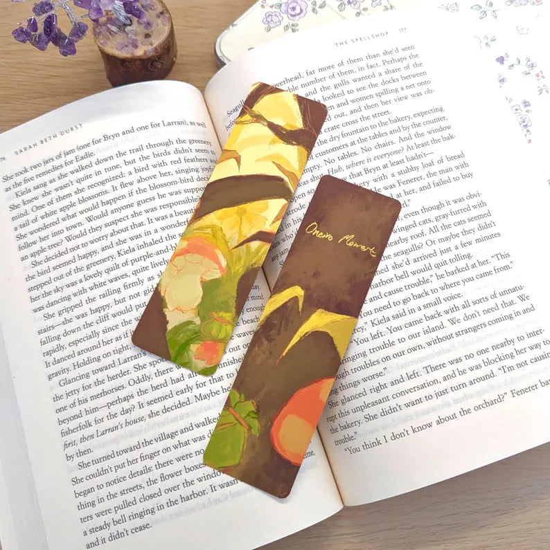 Mushroom Strawberry Flower Bookmark
