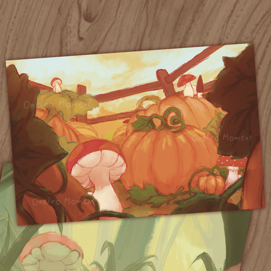 An Autumn Gathering 🎃🍄 4x6 Print