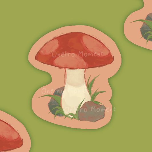 Little Mushroom Moment – Vinyl Sticker 🍄🌿