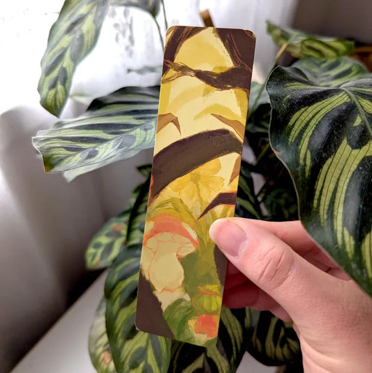 Mushroom Strawberry Flower Bookmark